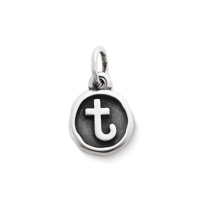 Vintage Type Initial Charm