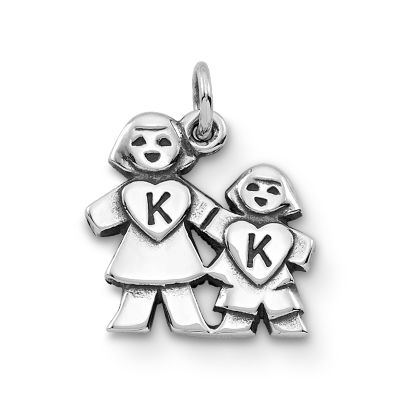 Mother and Daughter KK Charm in Sterling Silver James Avery