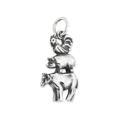 Cow and Calf Charm | Farm Animal Jewelry | CharmWorks Sterling Silver - Charmworks