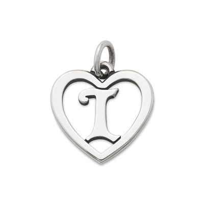 Heart Script Initial Charm