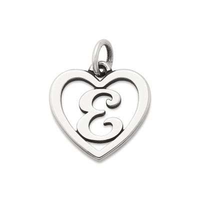Heart Script Initial Charm