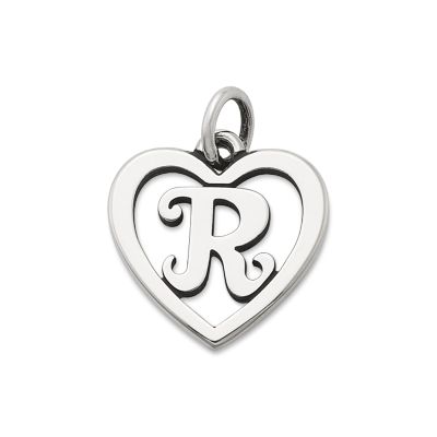 Heart Script Initial Charm