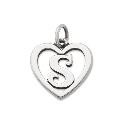 Heart Script Initial Charm