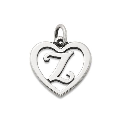 Heart Script Initial Charm