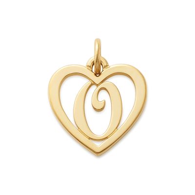 Heart Script Initial Charm