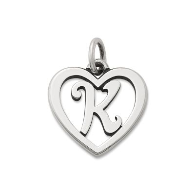 Heart Script Initial Charm