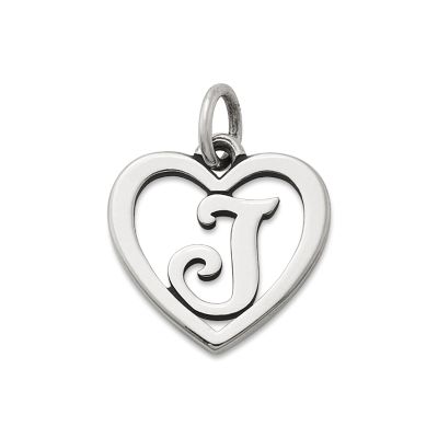 Heart Script Initial Charm
