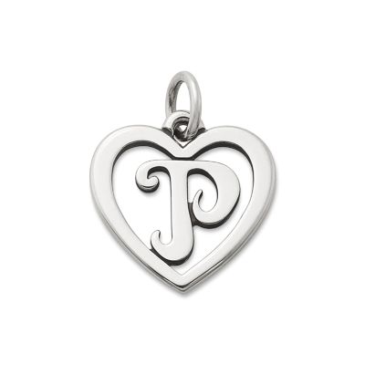 Heart Script Initial Charm