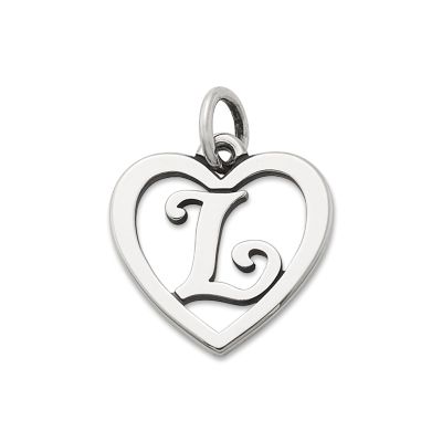 Heart Script Initial Charm