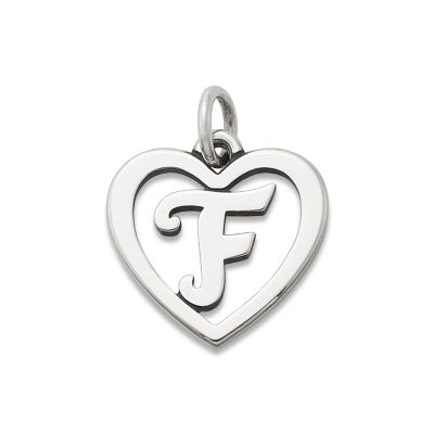 Heart Script Initial Charm