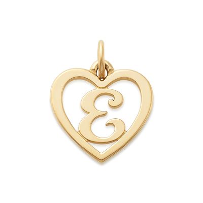 Heart Script Initial Charm