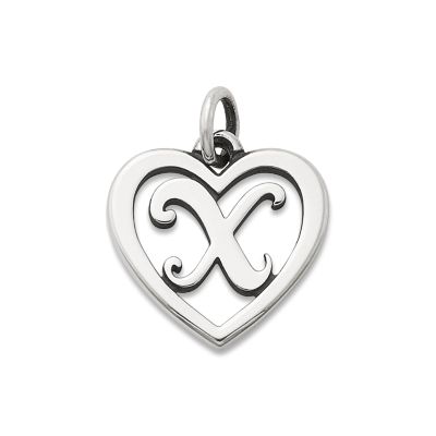Heart Script Initial Charm