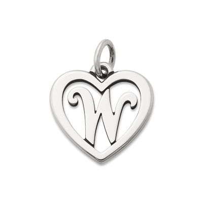 Heart Script Initial Charm