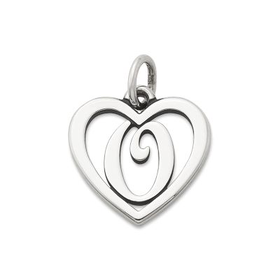 Heart Script Initial Charm