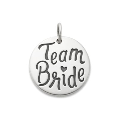 Team Bride Charm in Sterling Silver