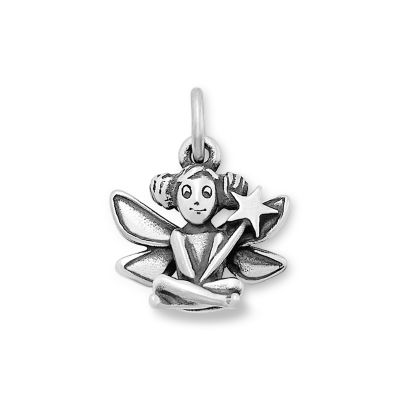 Sterling Silver Fairy Charm Necklace 16 inch