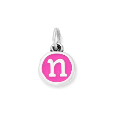 Enamel Initial Disc Charm