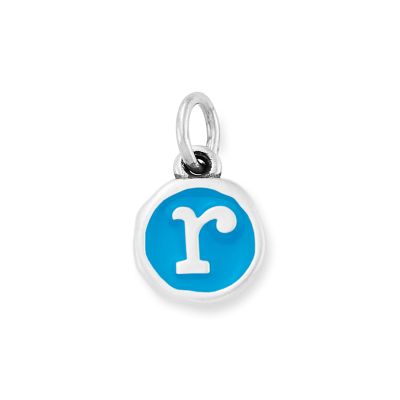 Enamel Initial Disc Charm