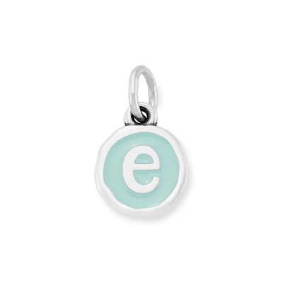 Enamel Initial Disc Charm