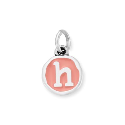 Enamel Initial Disc Charm
