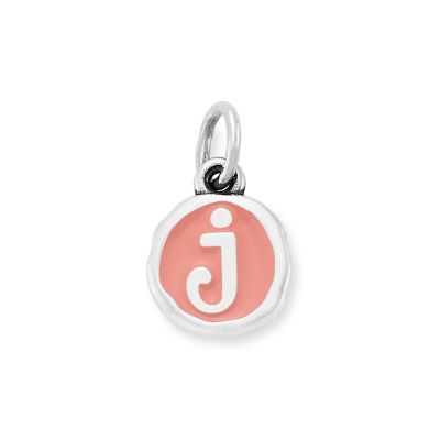 Enamel Initial Disc Charm