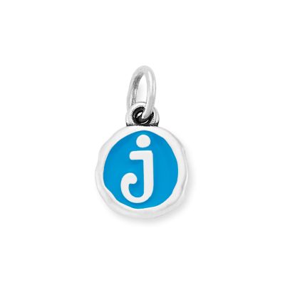 Enamel Initial Disc Charm