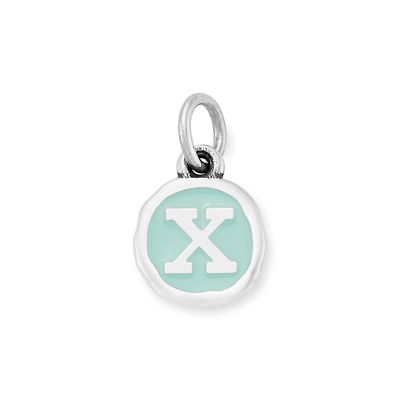 Enamel Initial Disc Charm