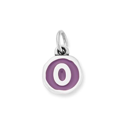 Enamel Initial Disc Charm