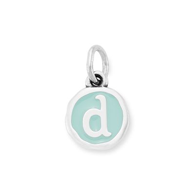 Enamel Initial Disc Charm