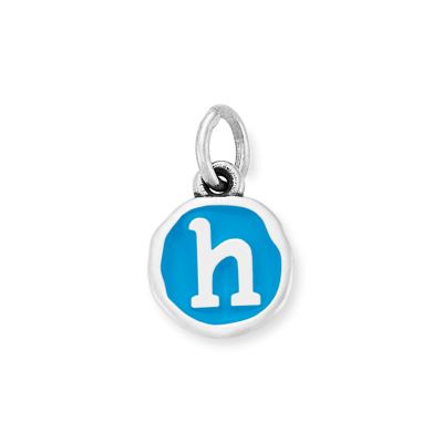 Enamel Initial Disc Charm