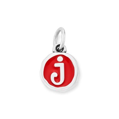 Enamel Initial Disc Charm