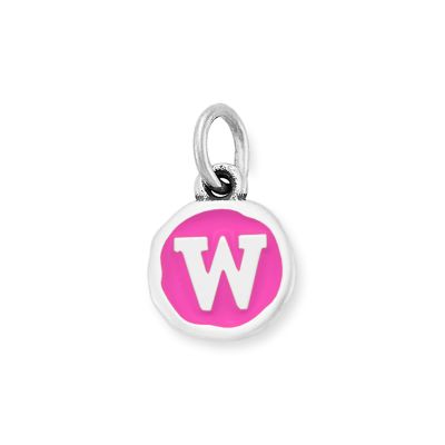 Enamel Initial Disc Charm
