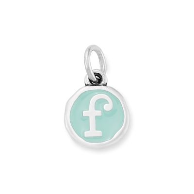 Enamel Initial Disc Charm