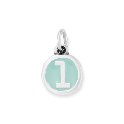 Enamel Initial Disc Charm