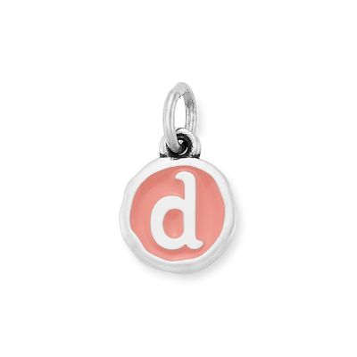 Enamel Initial Disc Charm