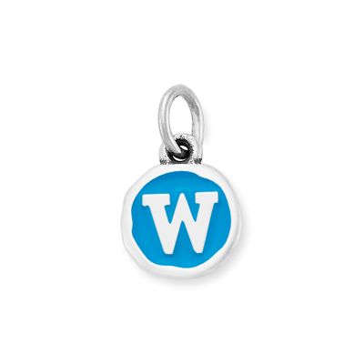 Enamel Initial Disc Charm