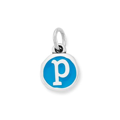 Enamel Initial Disc Charm