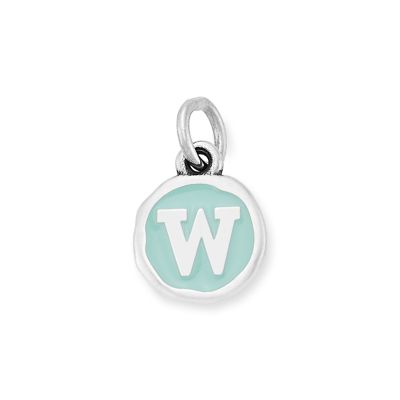 Enamel Initial Disc Charm