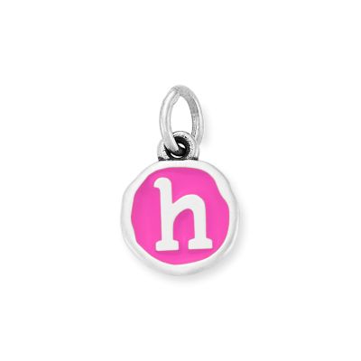 Enamel Initial Disc Charm