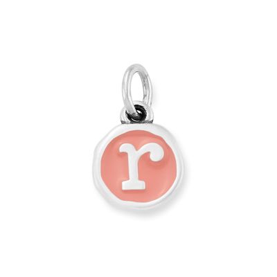 Enamel Initial Disc Charm