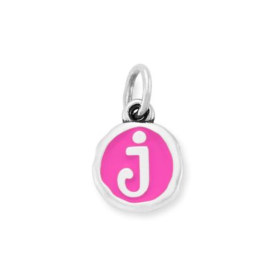 Enamel Initial Disc Charm