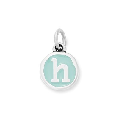 Enamel Initial Disc Charm