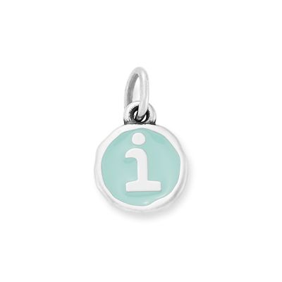 Enamel Initial Disc Charm