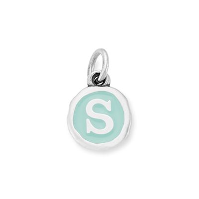 Enamel Initial Disc Charm