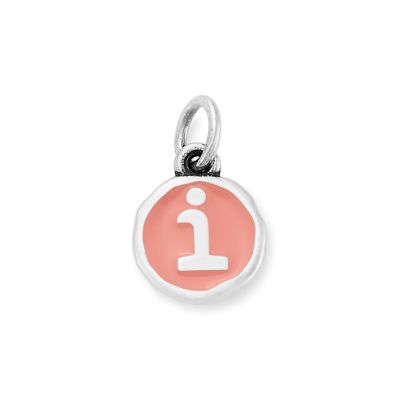 Enamel Initial Disc Charm
