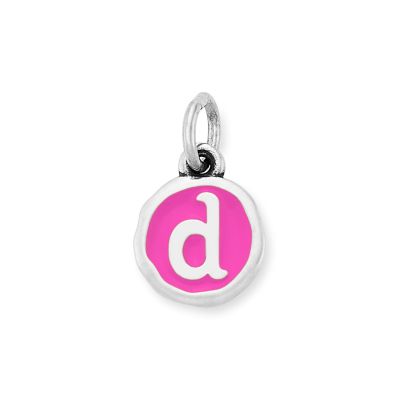 Enamel Initial Disc Charm