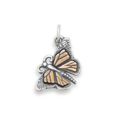 Monarch Butterfly Charm in Sterling Silver and Bronze James Avery