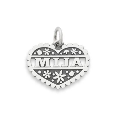  Inspired Silver - Black and White Mija Charm Ornament - Silver  Pave Heart Charm Snowman Ornament with Cubic Zirconia Jewelry : Home &  Kitchen