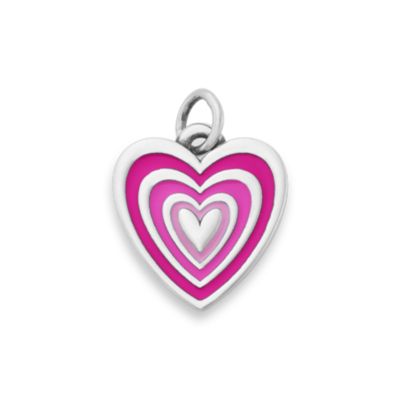 PANDORA SILVER CHARM BRACELET MY PINK VALENTINE LOVE STORY HEART