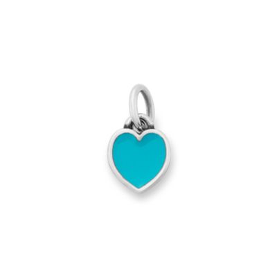Enamel Connected Hearts Charm